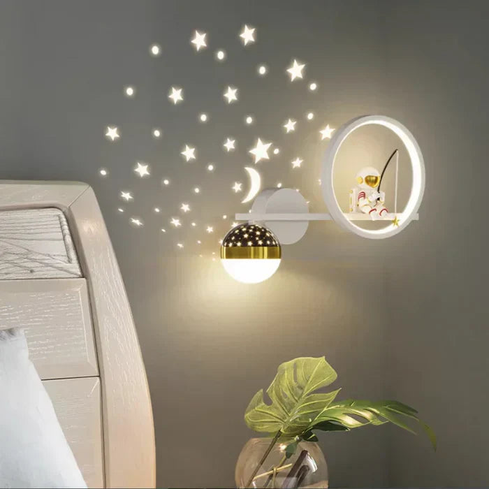 Kids Wall Lamp Soft Warm LED Night Light Childrens Bedroom Wall Light Decorative
