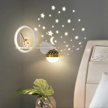 Kids Wall Lamp Warm LED Night Light for Bedroom and Nursery
