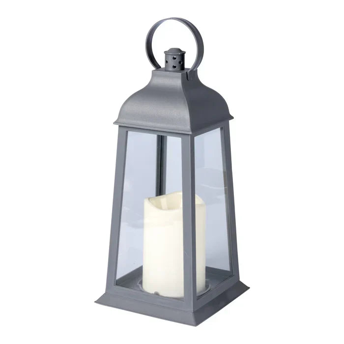 LED Lantern Set of 2 Decorative Outdoor Candle-Style Lighting
