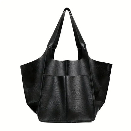 Large Soft Leather Tote Bag Everyday Shoulder Handbag