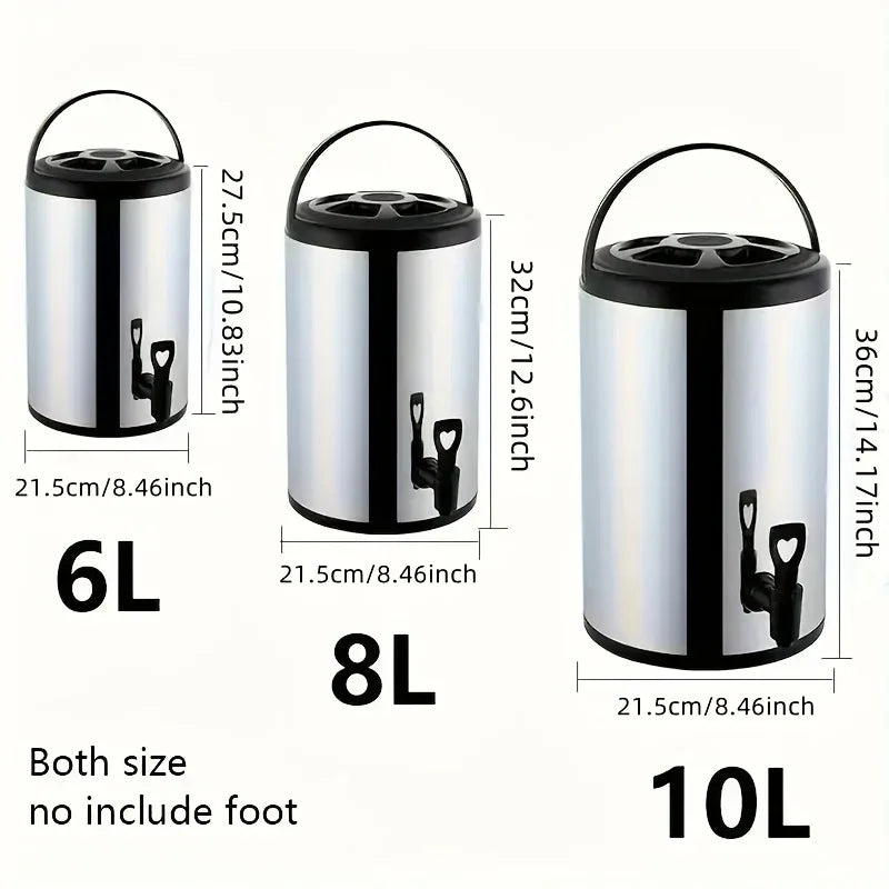 Large Stainless Steel Drink Dispenser | Insulated Beverage Server