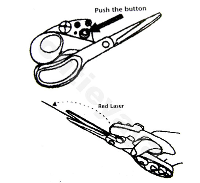 Laser Guided Precision Scissors Straight Cutting Craft Tool