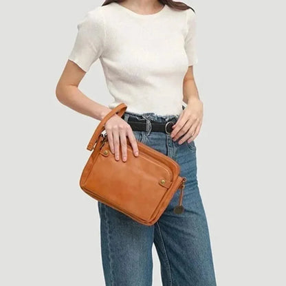 Lilly Leather Crossbody Shoulder Bag Adjustable Elegant Everyday Purse