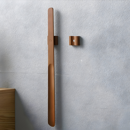 Long Handle Wooden Shoehorn Magnetic Shoe Helper