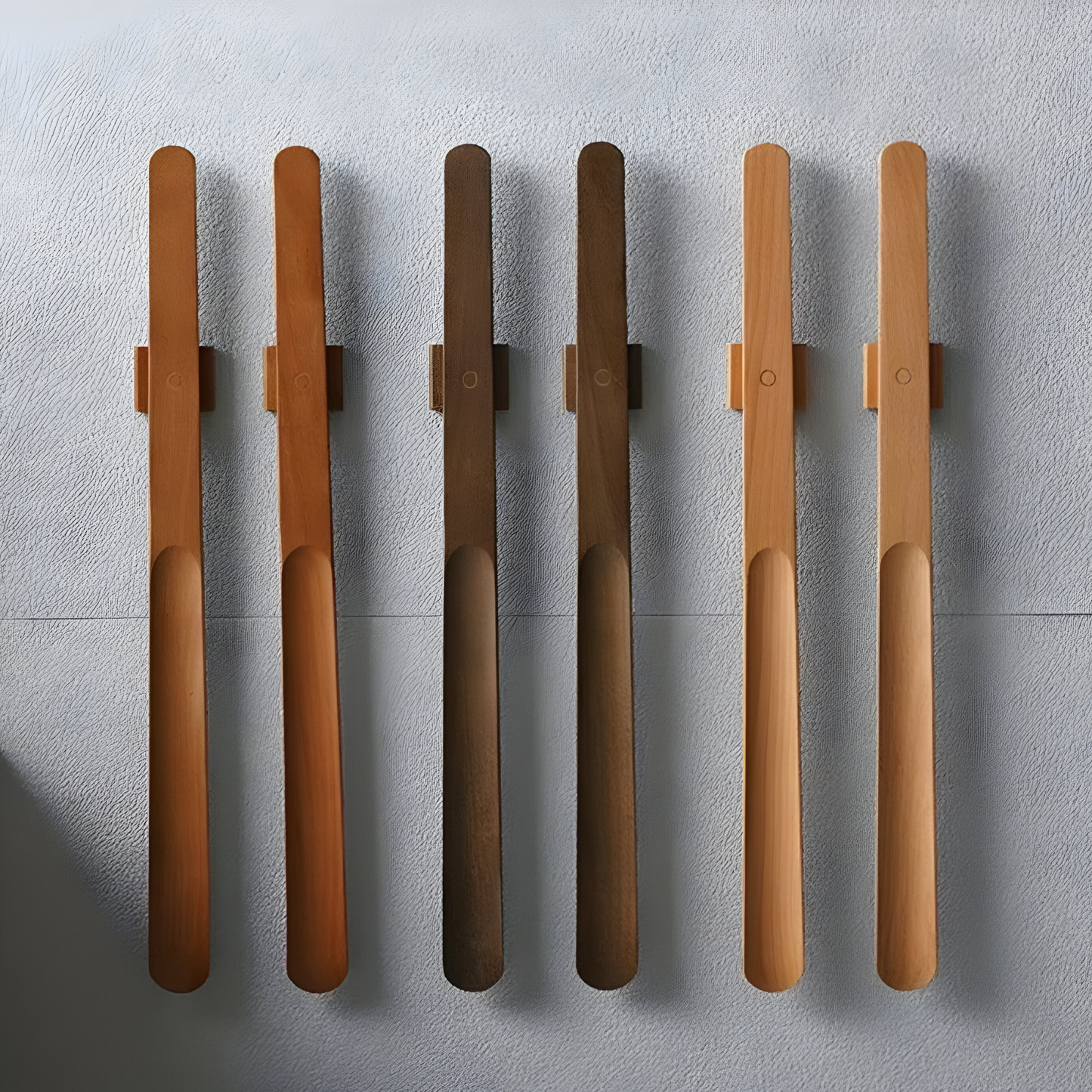 Long Handle Wooden Shoehorn Magnetic Shoe Helper
