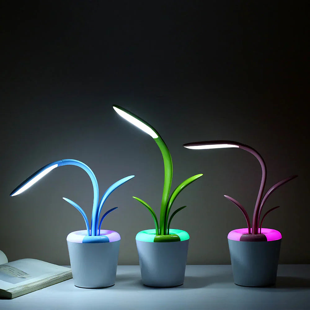 LuminaFlex LED Desk Lamp Adjustable Brightness Eye-Care Modern Table Lamp