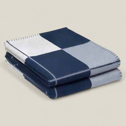 Luxury Cashmere Throw Blanket Winter Knit Plaid