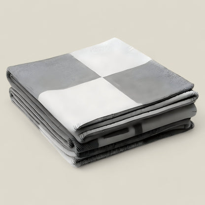 Luxury Cashmere Throw Blanket Winter Knit Plaid