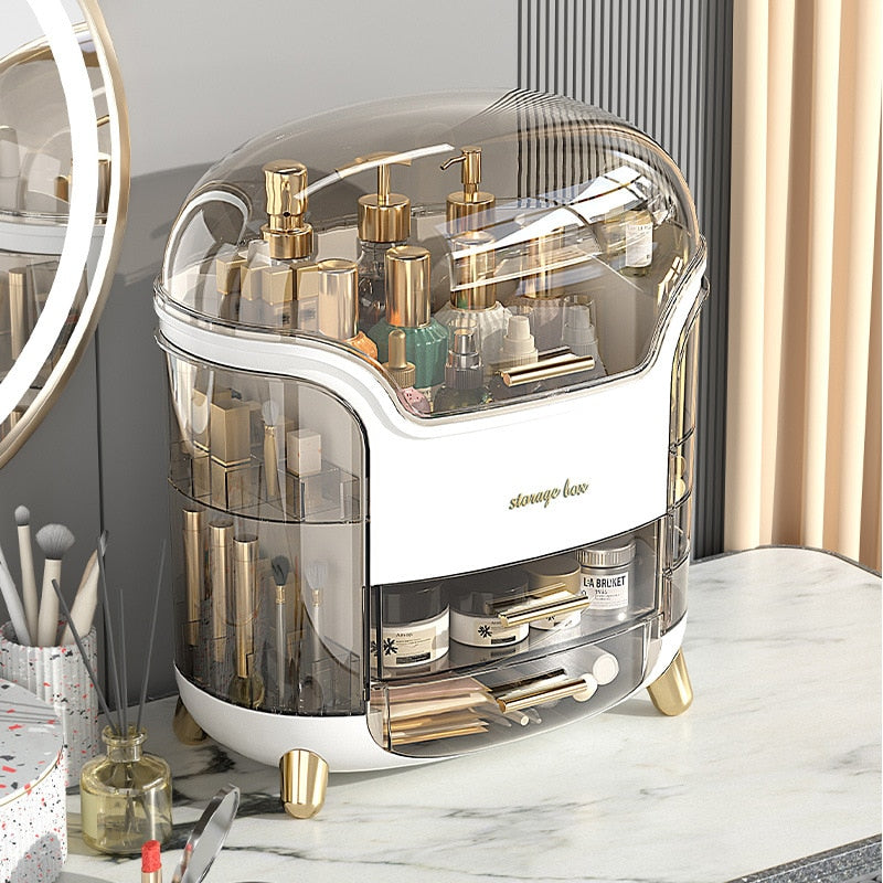 Luxury Makeup Organizer Cosmetic Storage Case Drawer Box