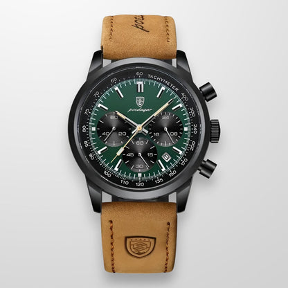 Luxury Men's Luminous Leather Strap Watch