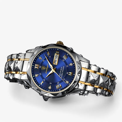 Luxury Mens Watch Elegant Stainless Steel Business Wristwatch