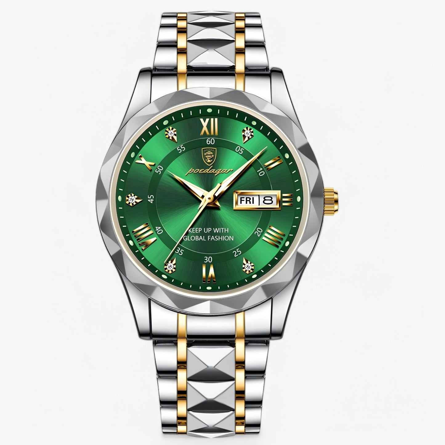 Luxury Mens Watch Elegant Stainless Steel Business Wristwatch
