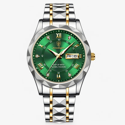 Luxury Mens Watch Elegant Stainless Steel Business Wristwatch