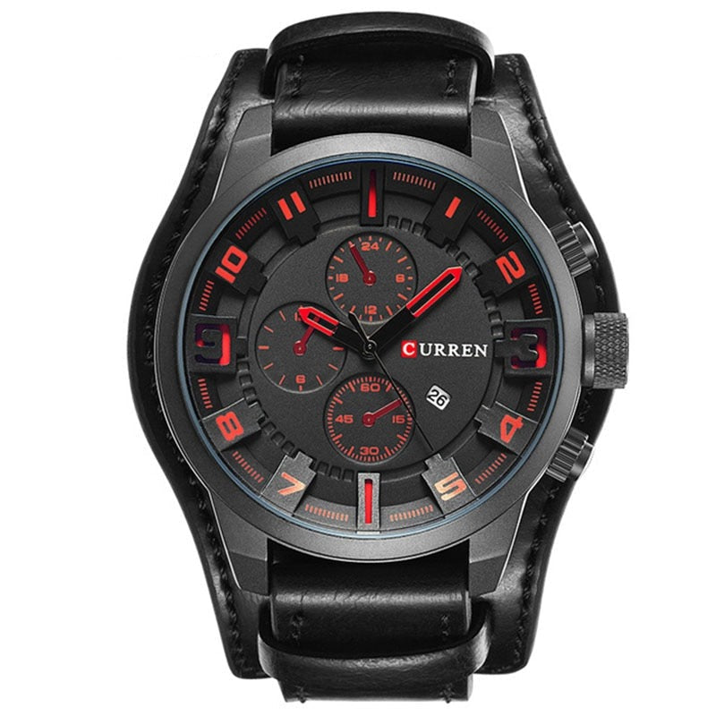 Luxury Quartz Leather Watch Classic Business Wrist Watch