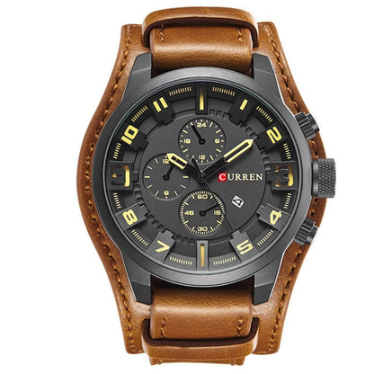 Luxury Quartz Leather Watch Classic Business Wrist Watch