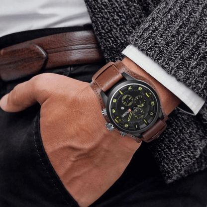 Luxury Quartz Leather Watch Classic Business Wrist Watch