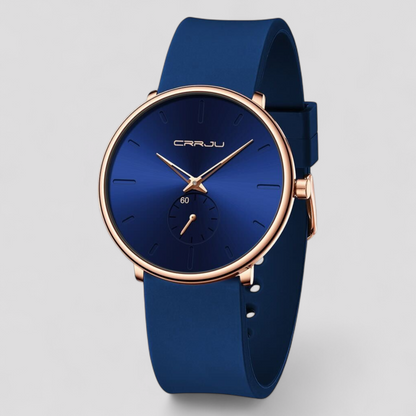 Luxury Quartz Watch with Waterproof Mesh Strap