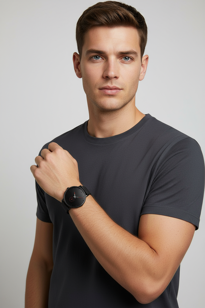 Luxury Quartz Watch with Waterproof Mesh Strap