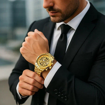 Luxury Skeleton Automatic Watch for Men