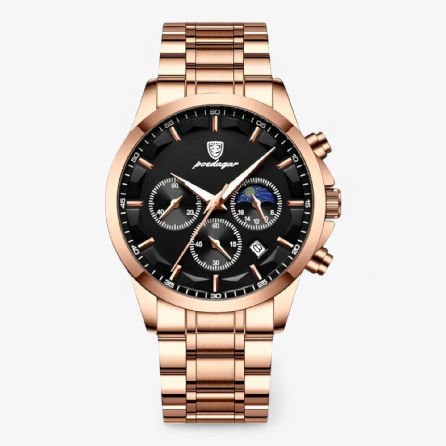 Luxury Stainless Steel Men Watch Classic Analog Wristwatch