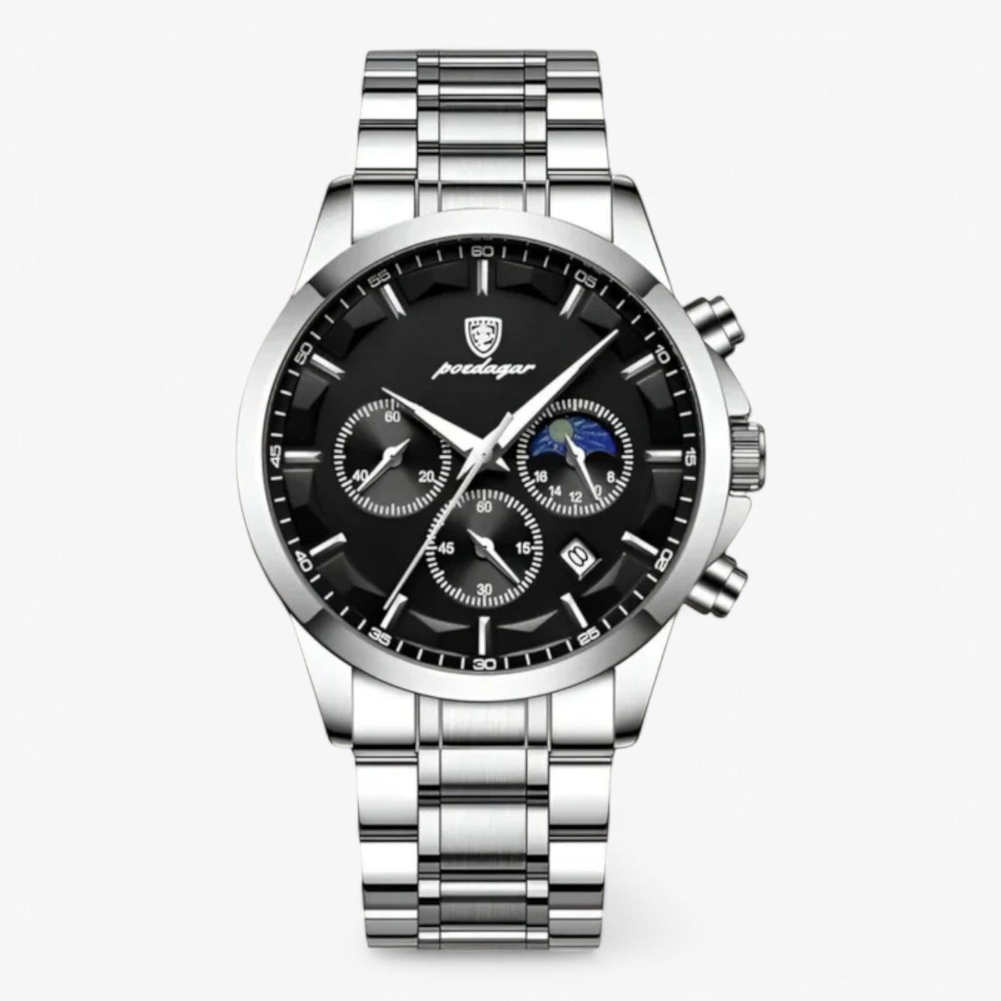 Luxury Stainless Steel Men Watch Classic Analog Wristwatch