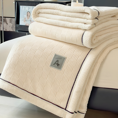Luxury Velvet Throw Blanket Soft Plush Polyester Sofa Bed Cover