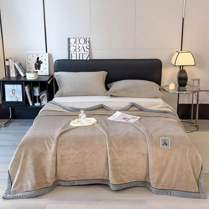 Luxury Velvet Throw Blanket Soft Plush Polyester Sofa Bed Cover
