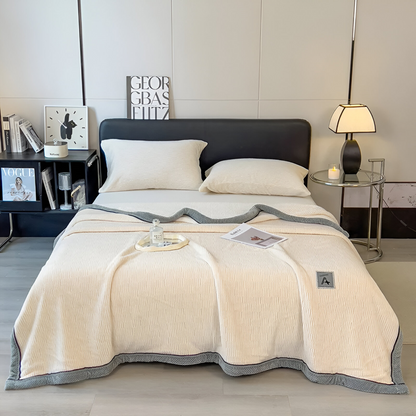 Luxury Velvet Throw Blanket Soft Plush Polyester Sofa Bed Cover