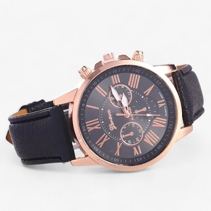 Luxury Womens Leather Watch Waterproof Elegant Quartz Wristwatch