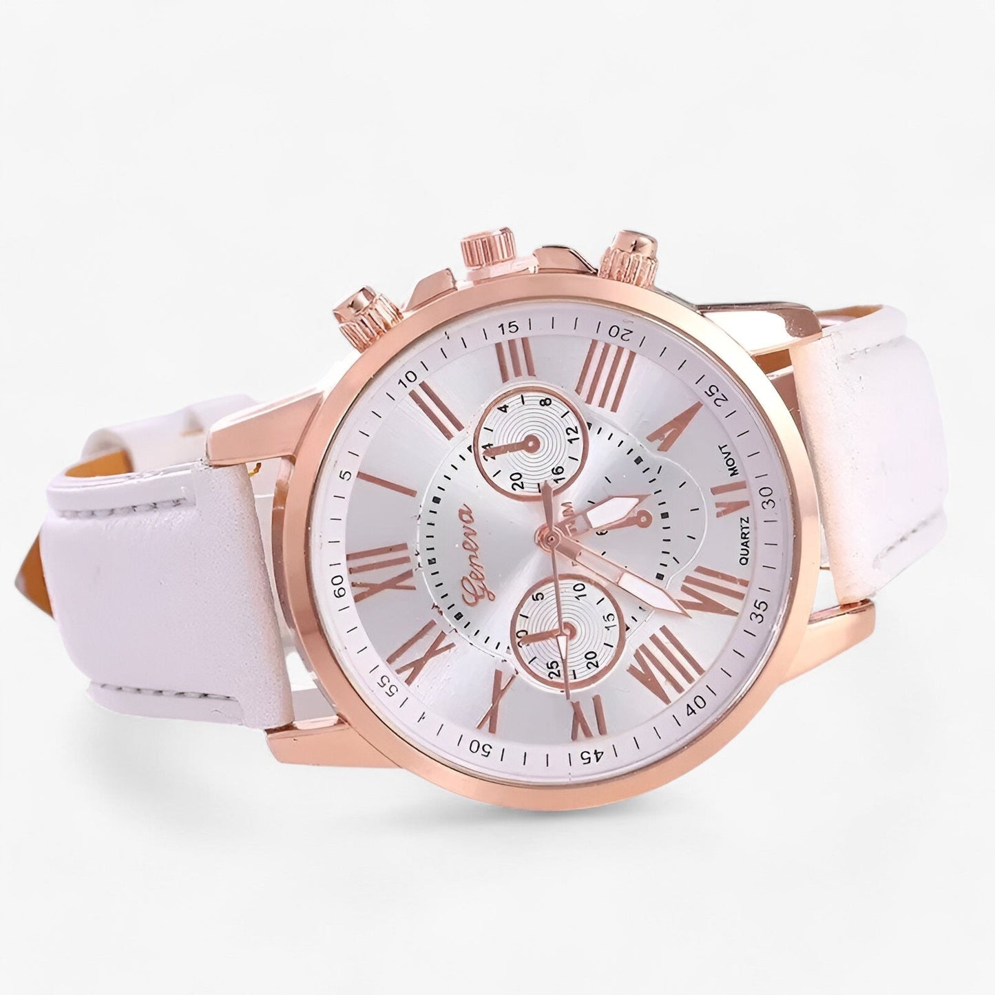 Luxury Womens Leather Watch Waterproof Elegant Quartz Wristwatch