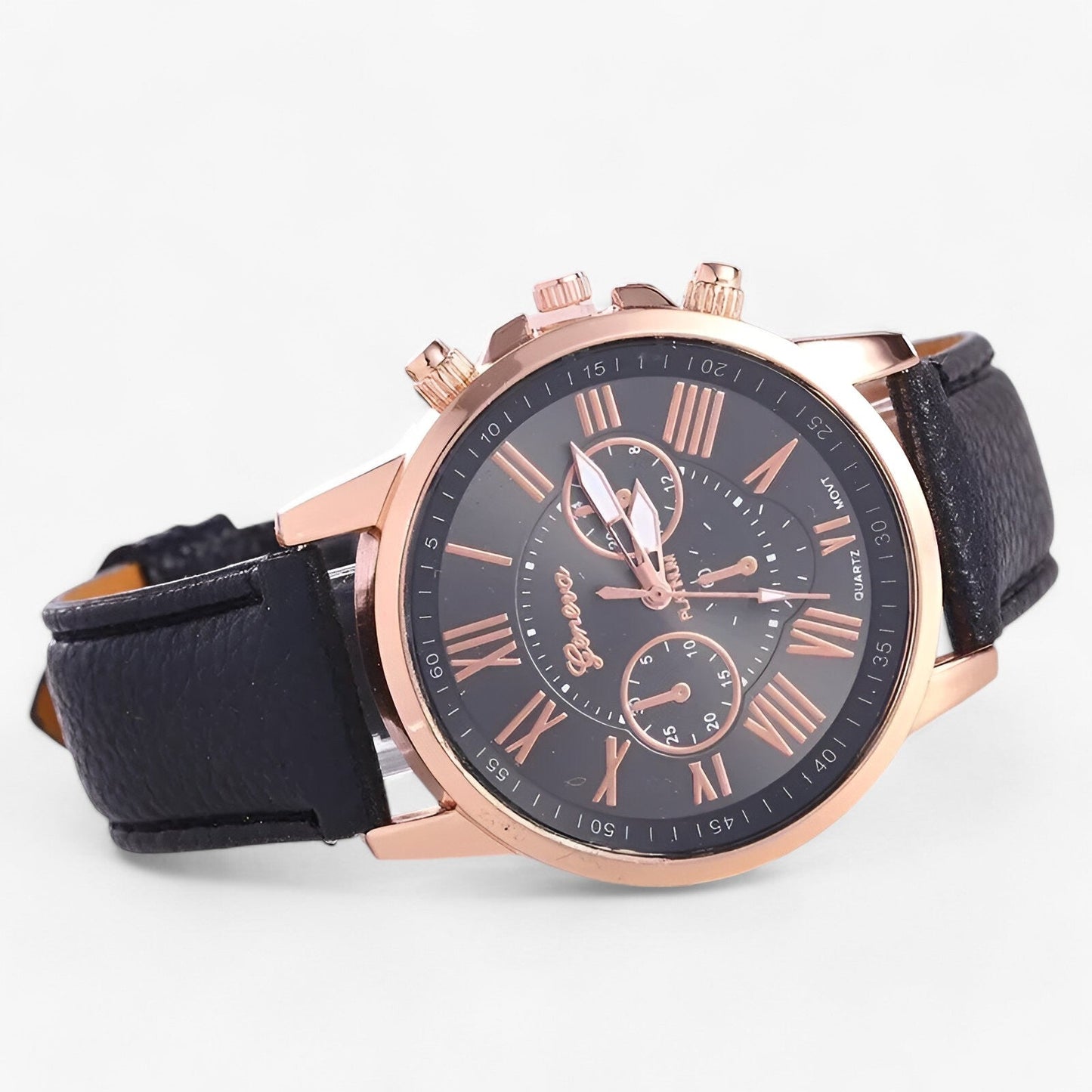 Luxury Womens Leather Watch Waterproof Elegant Quartz Wristwatch