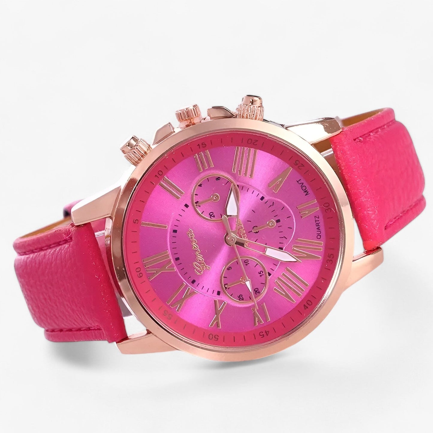 Luxury Womens Leather Watch Waterproof Elegant Quartz Wristwatch