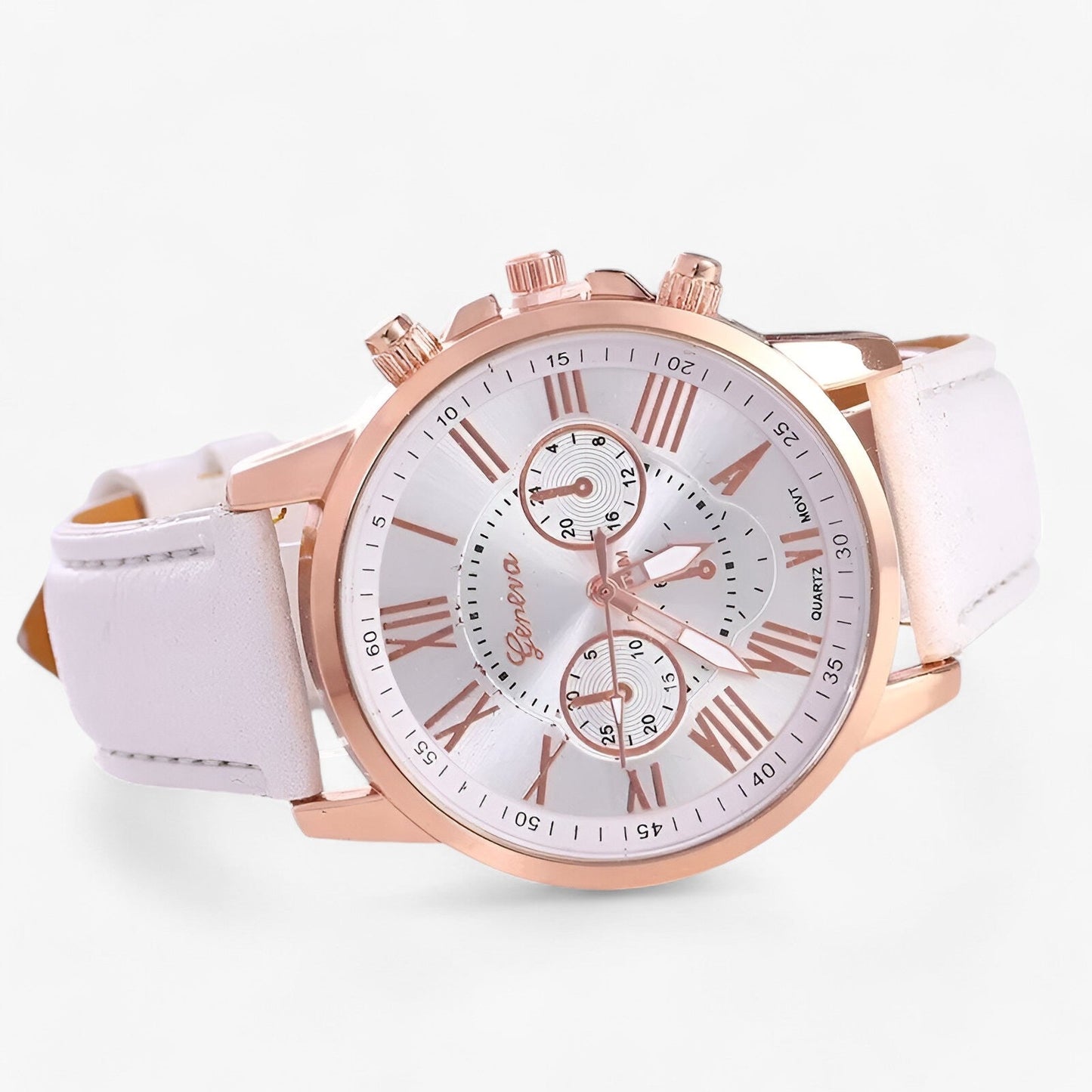 Luxury Womens Leather Watch Waterproof Elegant Quartz Wristwatch