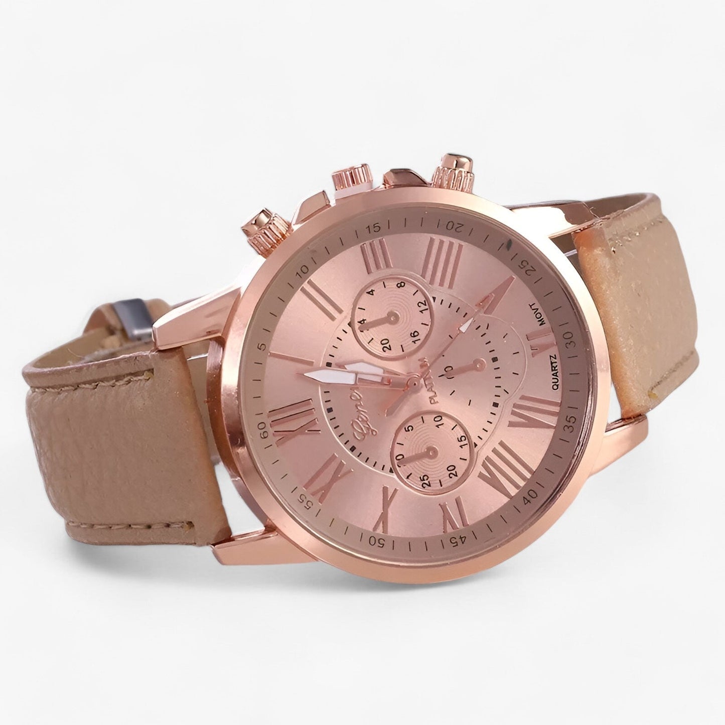Luxury Womens Leather Watch Waterproof Elegant Quartz Wristwatch