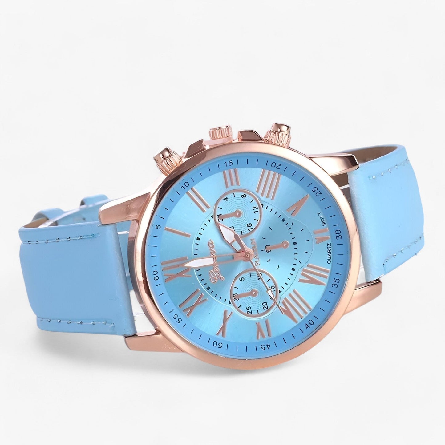Luxury Womens Leather Watch Waterproof Elegant Quartz Wristwatch