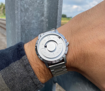 Magnetic Ball Bearing Watch with Steel Strap