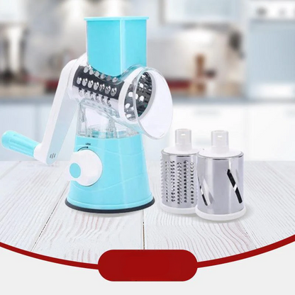 Manual Rotary Grater Slicer and Food Chopper