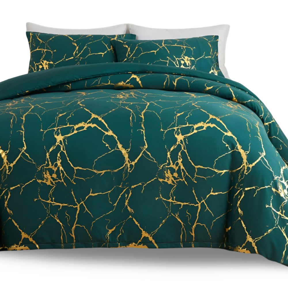 Marble Pattern Duvet Cover Set Luxury Soft Bedding Collection