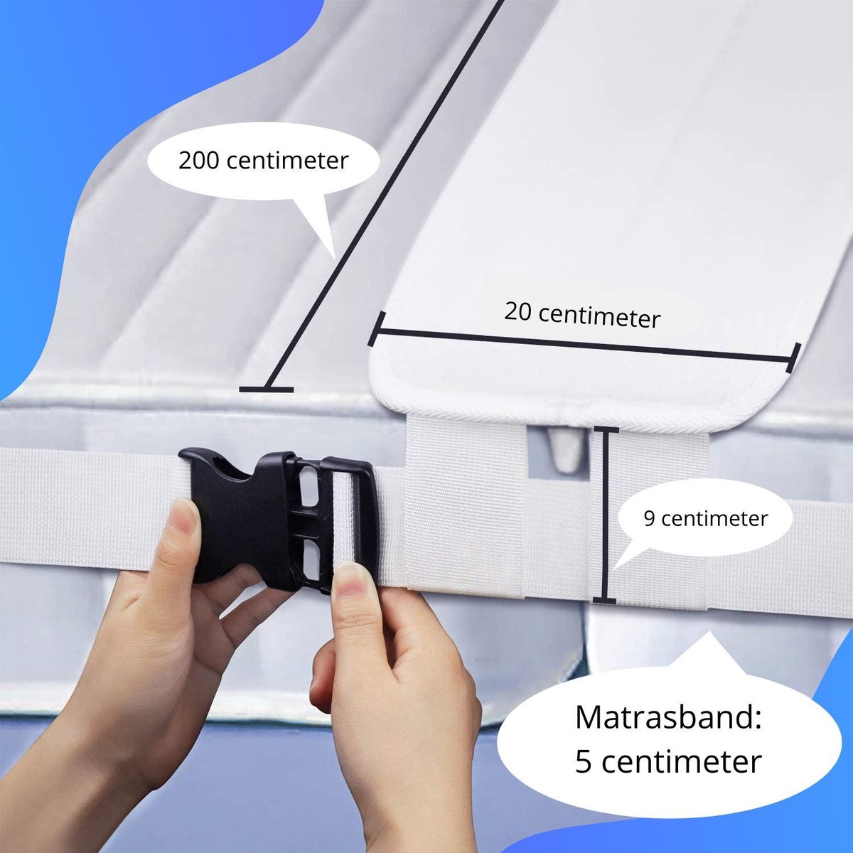 Mattress Gap Filler Bed Bridge Connector Strap Non Slip Mattress Wedge