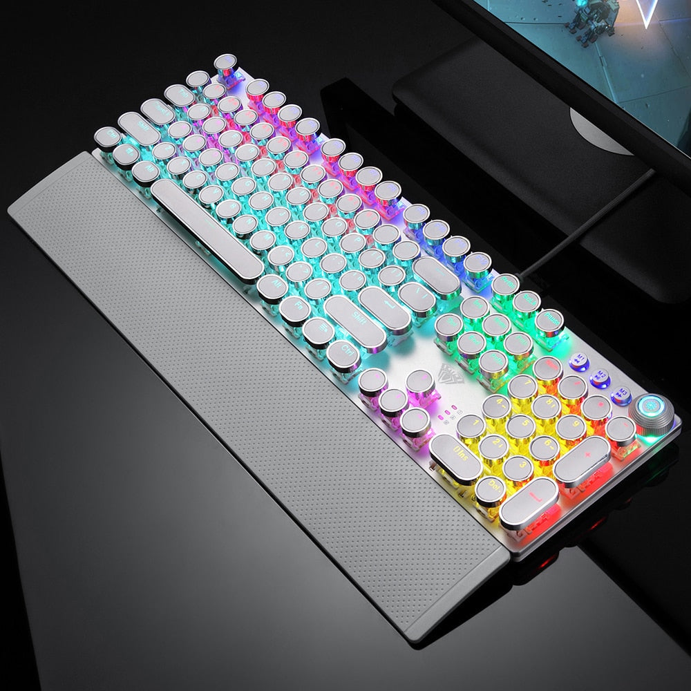 Mechanical RGB Gaming Keyboard with Blue Switches