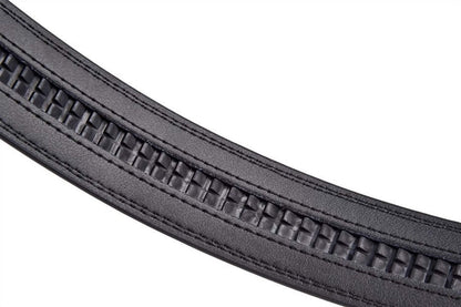 Mens Automatic Buckle Leather Belt Adjustable Ratchet Dress Casual Belt