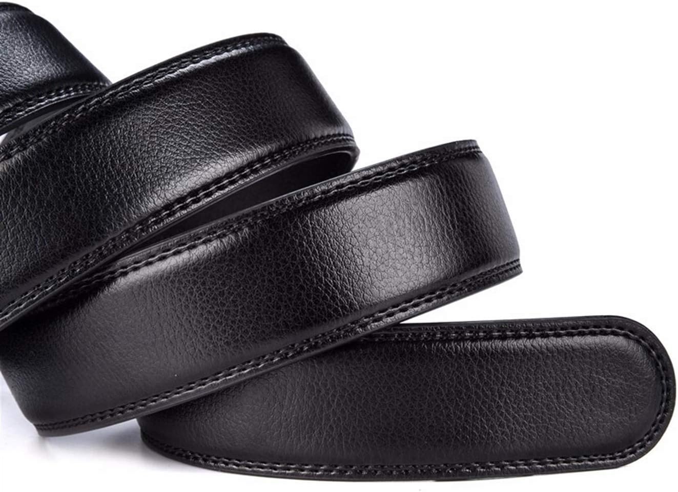 Mens Automatic Buckle Leather Belt Adjustable Ratchet Dress Casual Belt