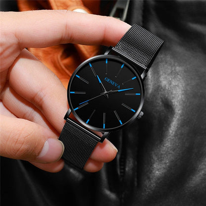 Men’s Business Quartz Watch Elegant Titanium Band Classic Design
