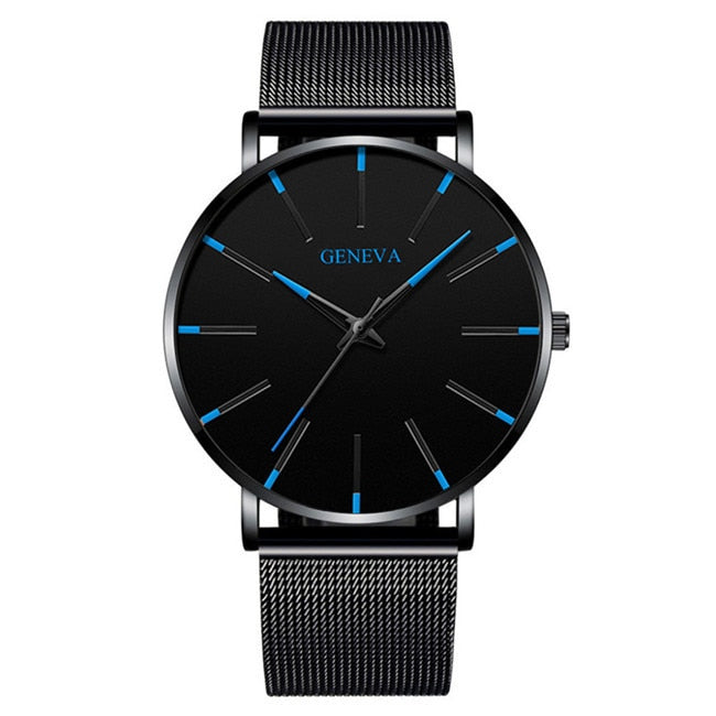 Men’s Business Quartz Watch Elegant Titanium Band Classic Design