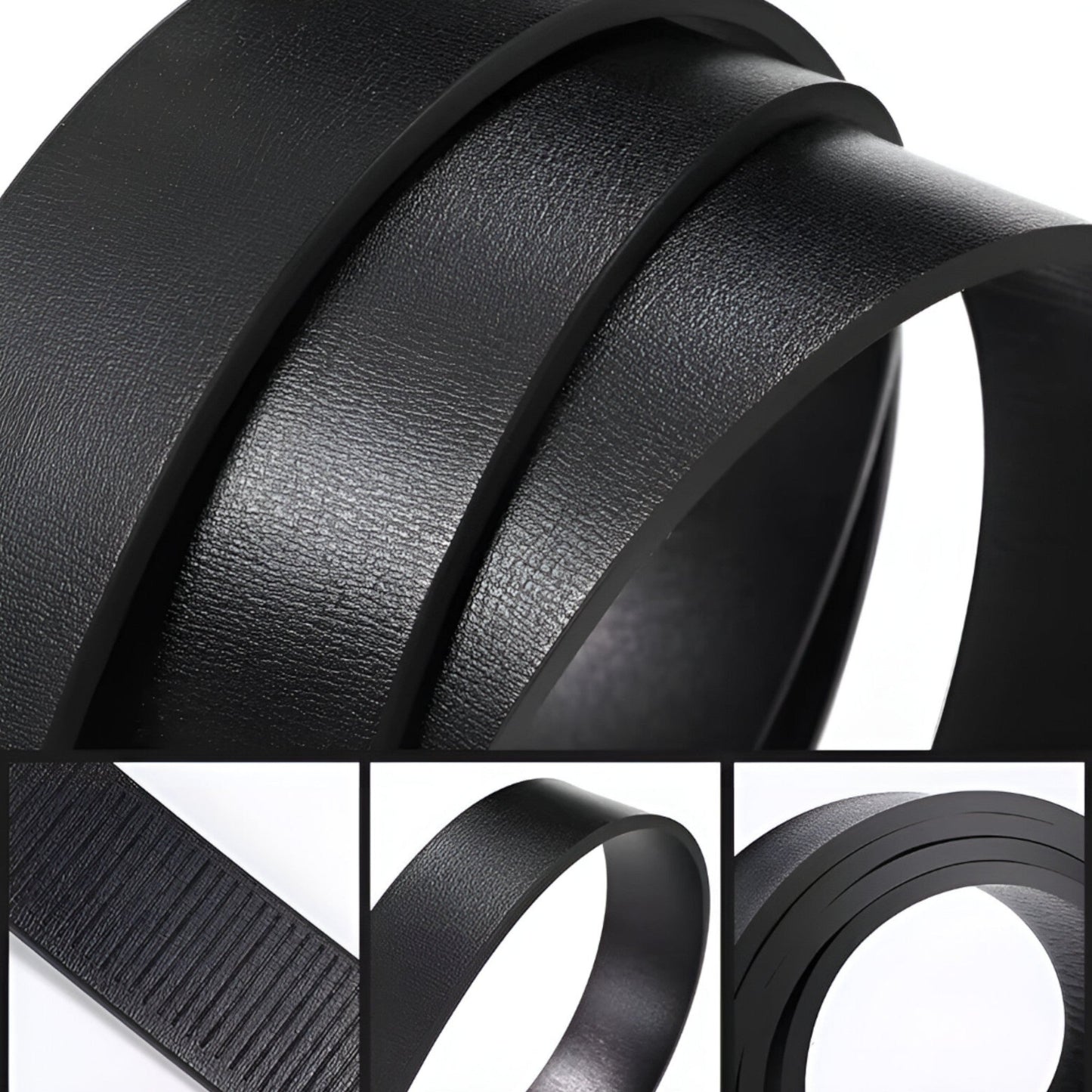Mens Classic Leather Belt Formal Casual Durable Waist Strap