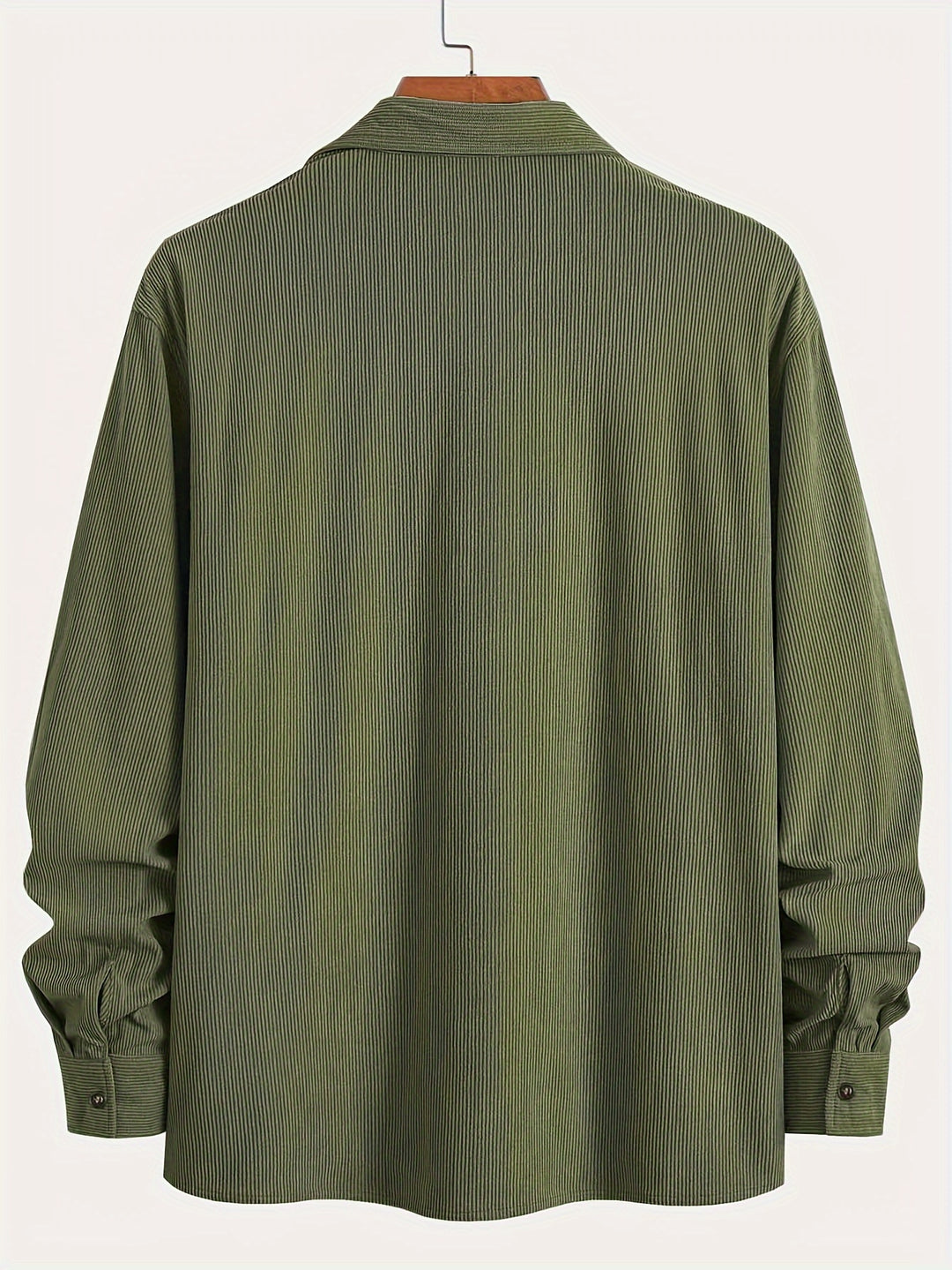 Mens Corduroy Shirt Jacket Casual Button Up Overshirt
