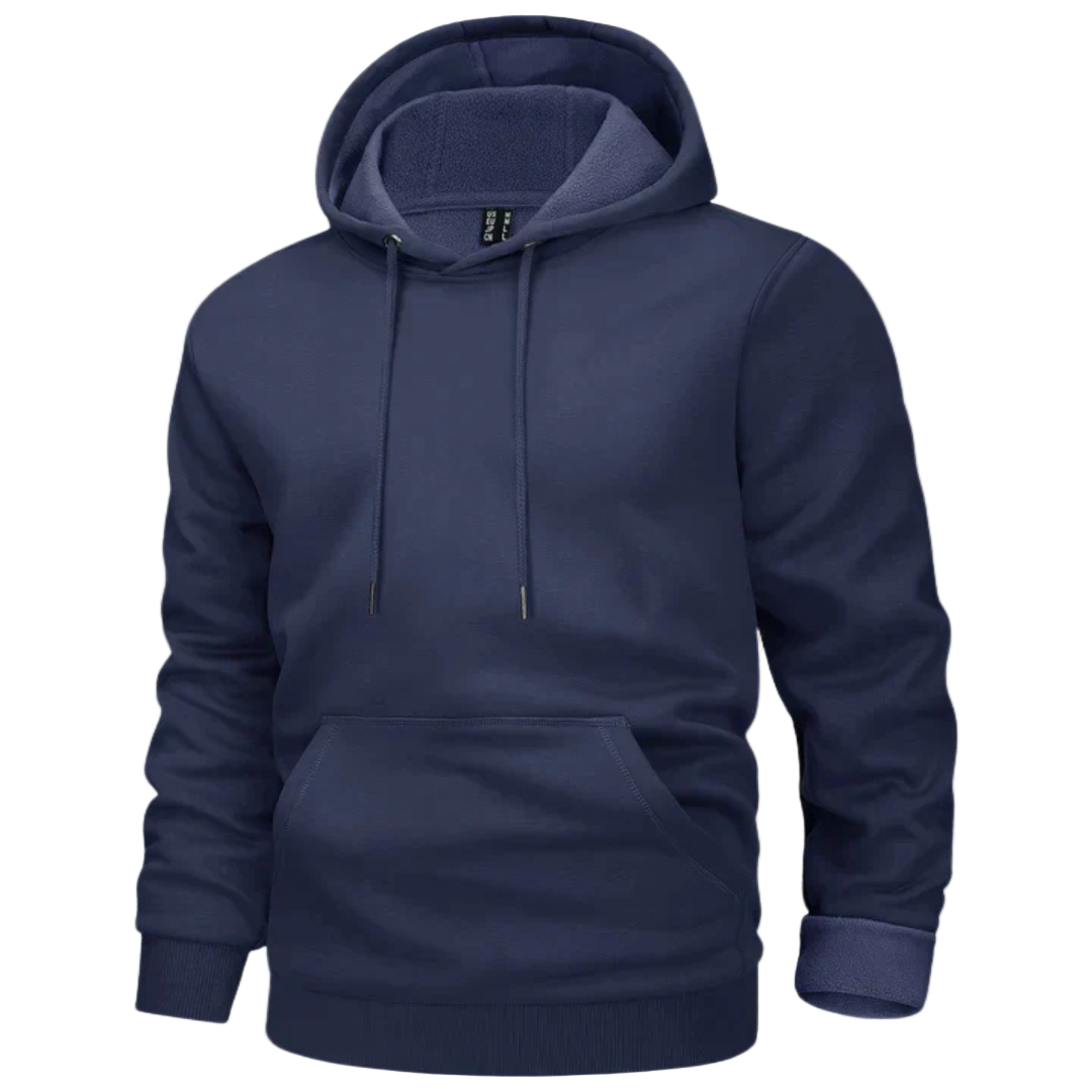 Men's Fleece Lined Hoodie Warm Casual Pullover Jacket