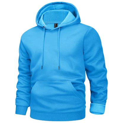 Men's Fleece Lined Hoodie Warm Casual Pullover Jacket