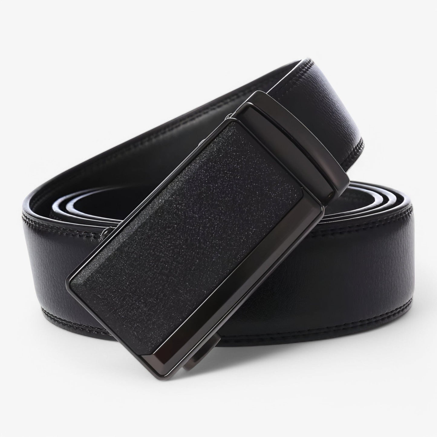 Men's Genuine Cowhide Leather Belt with Metal Buckle
