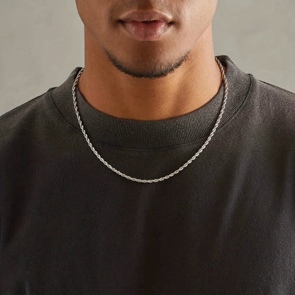 Mens Gold Chain Necklace Stainless Steel Hip Hop Jewelry